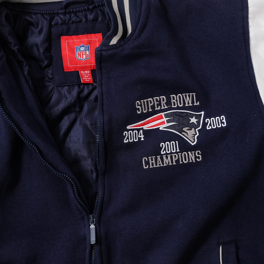 2004 New England Patriots Super Bowl Varsity Jacket XLarge 