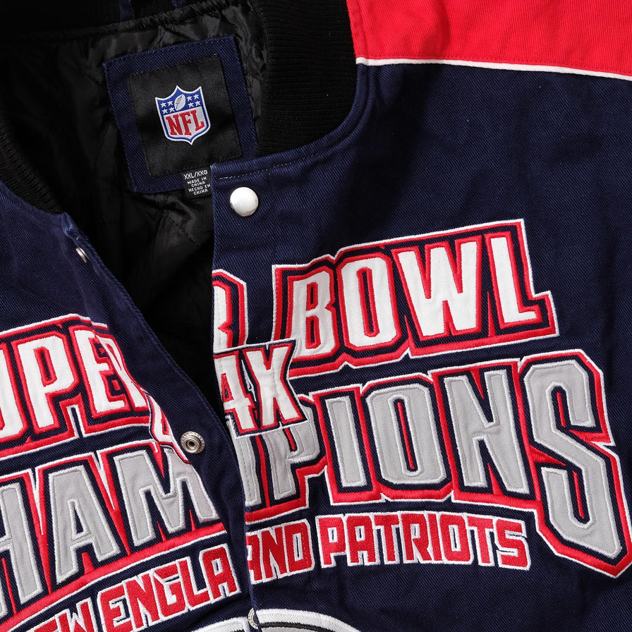 Vintage New England Patriots Super Bowl Varsity Jacket XXL 
