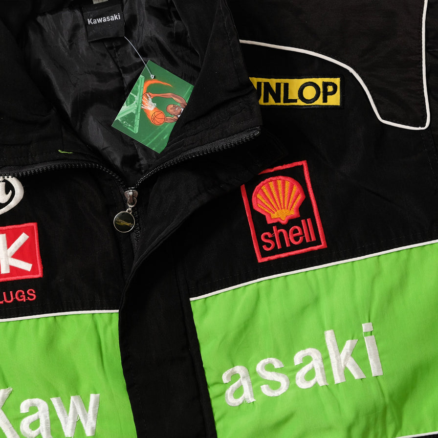 Vintage Kawasaki Racing Jacket Large 