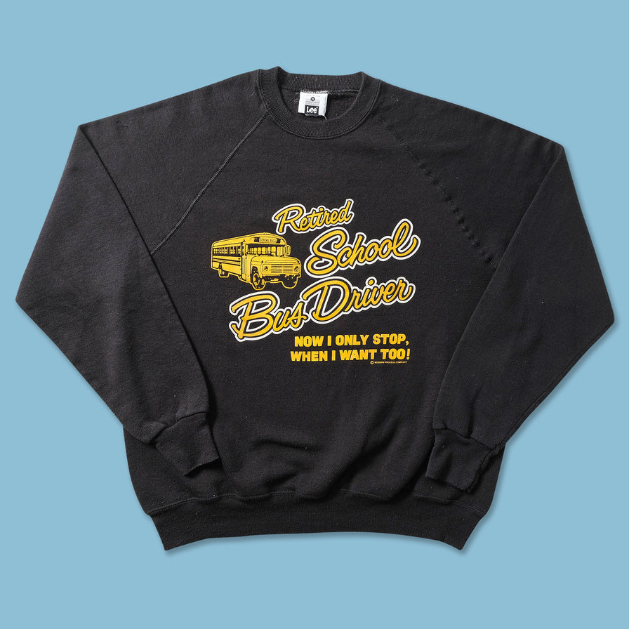 Vintage School Bus Driver Sweater Large 