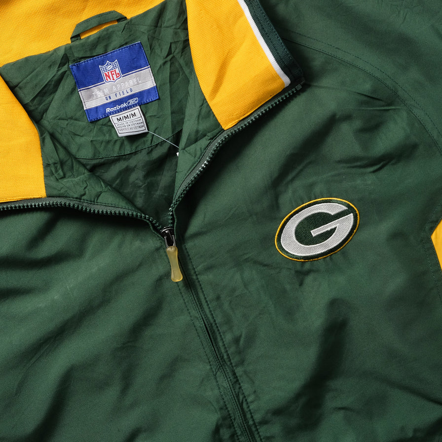 Vintage Reebok Greenbay Packers Light Jacket Large 