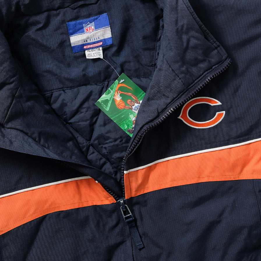 Vintage Reebok Chicago Bears Padded Jacket XLarge 