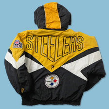 Vintage Pittsburgh Steelers Padded Jacket Large 