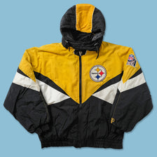Vintage Pittsburgh Steelers Padded Jacket Large 