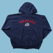 Vintage Colorado Avalance Zip Hoody Large 