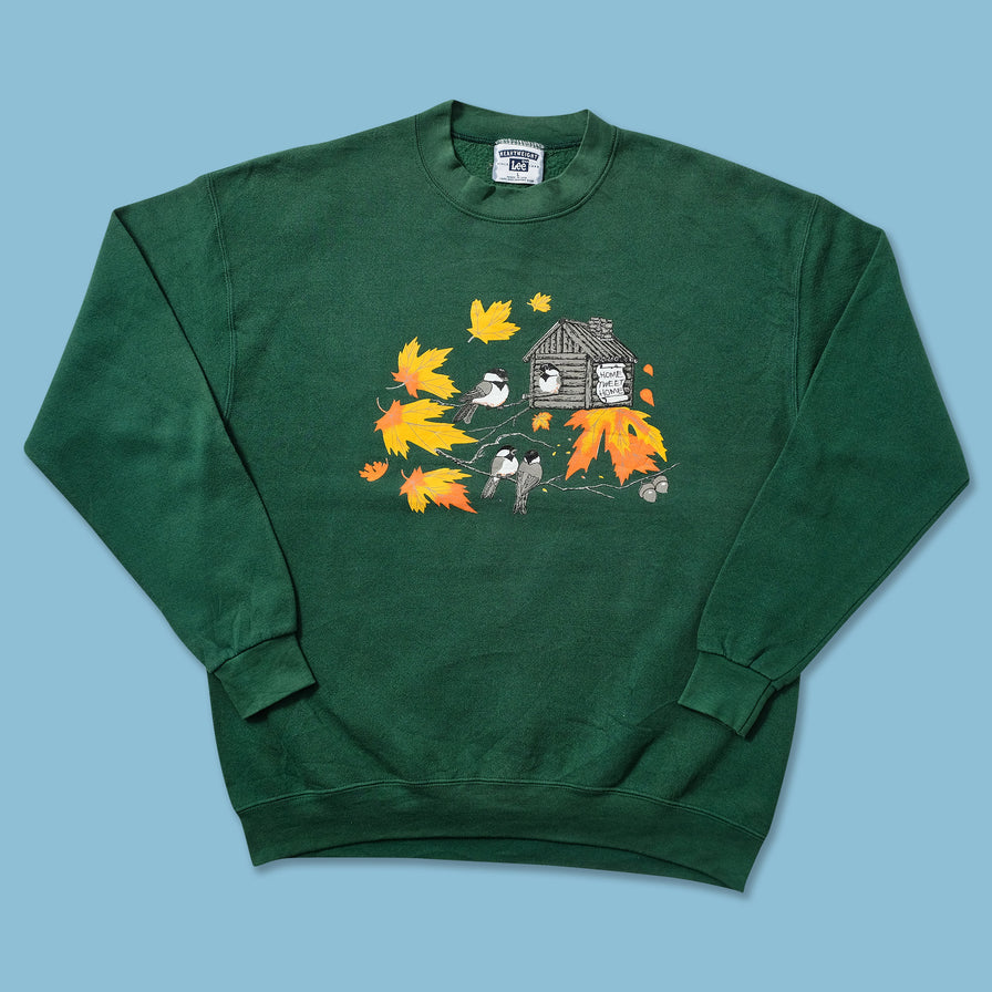 Vintage Birds Sweater Large 