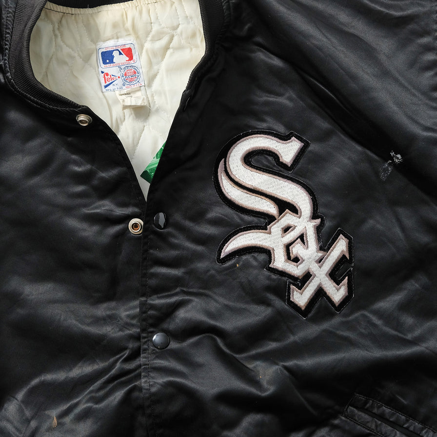 Vintage Chicago White Sox Satin Bomber Jacket XLarge 