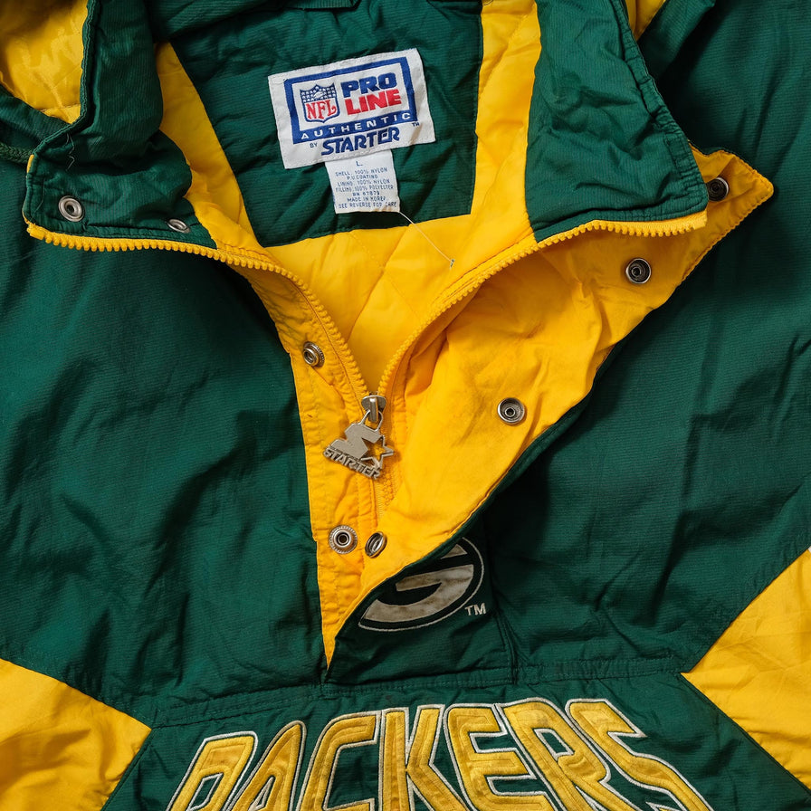 Vintage Starter Greenbay Packers Anorak Medium 