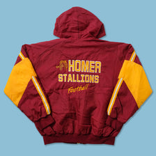 Vintage Homer Stallions Football Padded Jacket XLarge 