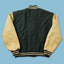 Vintage Leather Varsity Jacket Large 