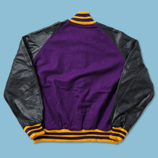 Vintage Leather Varsity Jacket Large