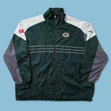 Vintage Reebok Greenbay Packers Track Jacket XXL 