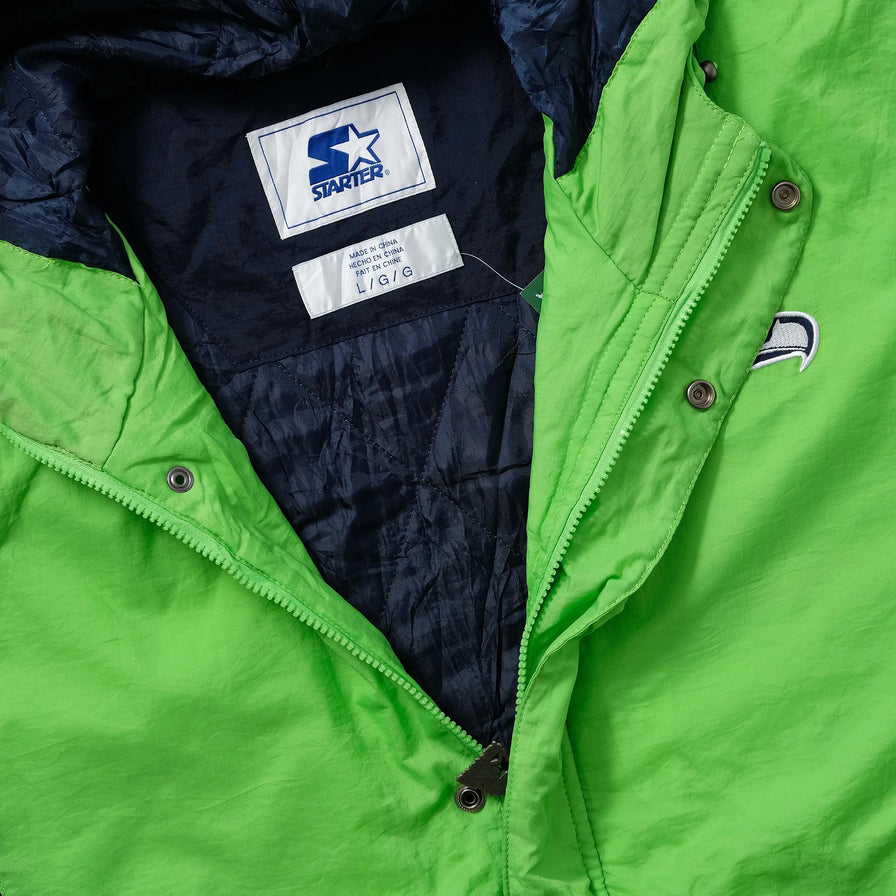 Vintage Starter Seattle Seahawks Light Padded Jacket Large 
