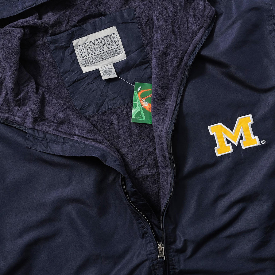Vintage Michigan Wolverines Light Padded Jacket XLarge 