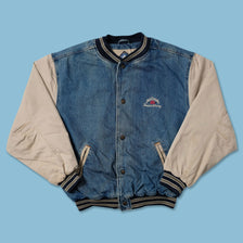 Vintage Jack Daniel's Denim Varsity Jacket Large - Double Double Vintage