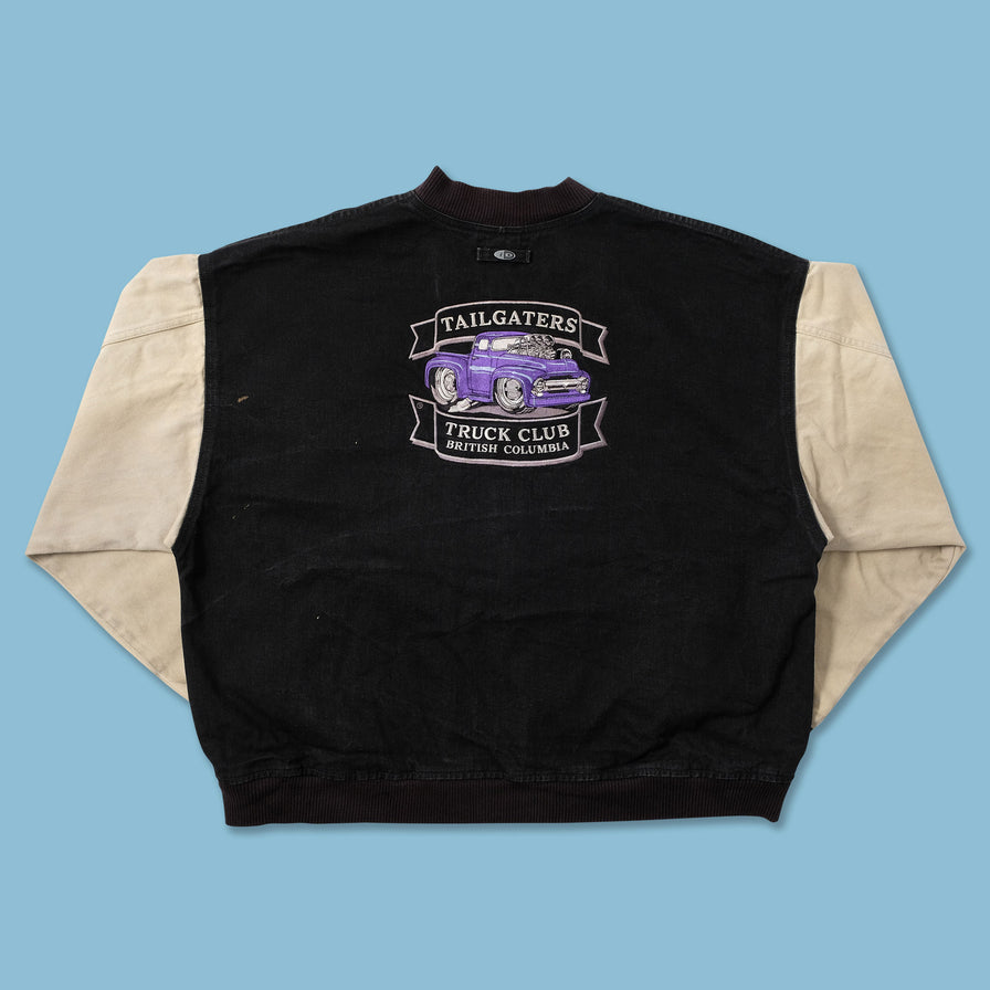 Vintage Tailgaters Truck Club Denim Varsity Jacket XXL - Double Double Vintage