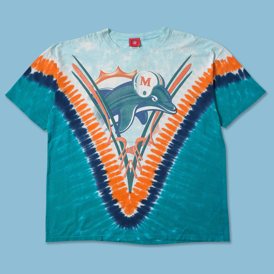 Vintage Miami Dolphins Tie Dye T-Shirt XXL - Double Double Vintage