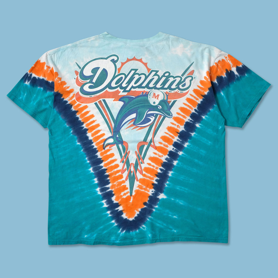 Vintage Miami Dolphins Tie Dye T-Shirt XXL - Double Double Vintage
