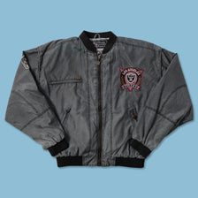 Vintage Los Angeles Raiders Bomber Jacket Large - Double Double Vintage