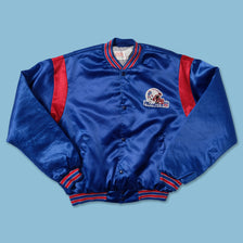 Vintage New England Patriots Satin Bomber Jacket Medium - Double Double Vintage