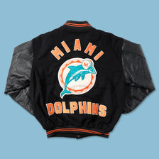 Vintage Miami Dolphins Varsity Jacket XLarge - Double Double Vintage