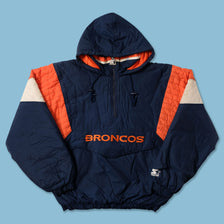 Vintage Starter Denver Broncos Anorak Large - Double Double Vintage