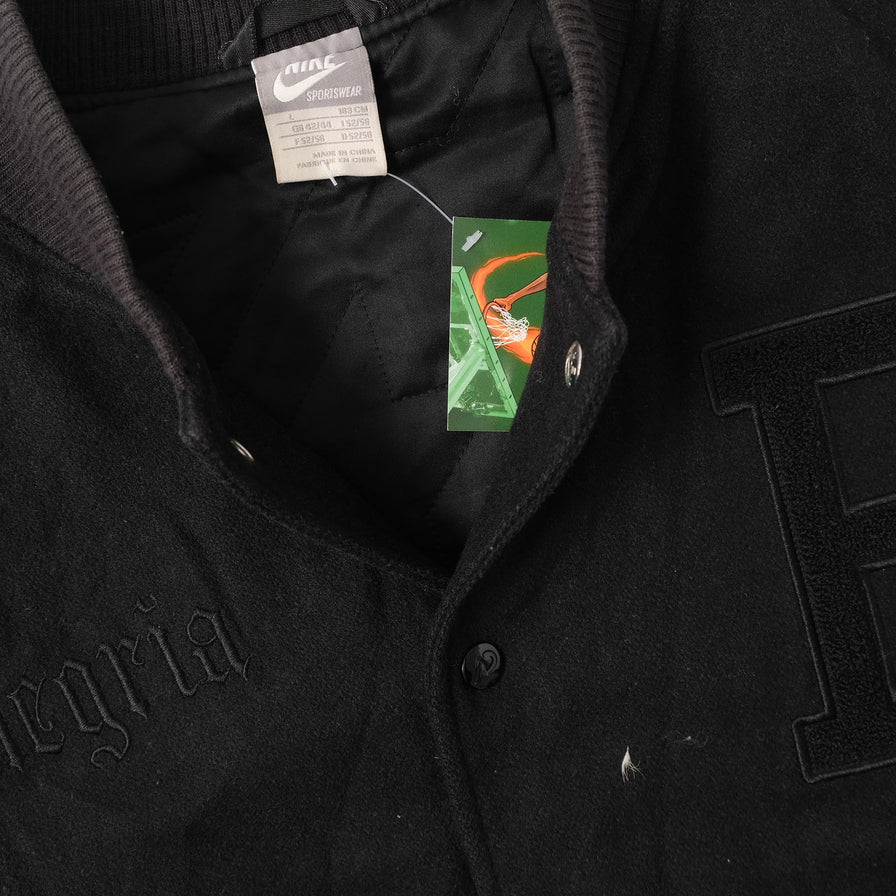 Vintage Nike Wool Leather Varsity Jacket Large 