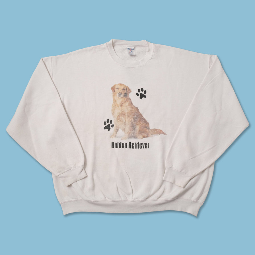 Vintage Golden Retriever Sweater XLarge 