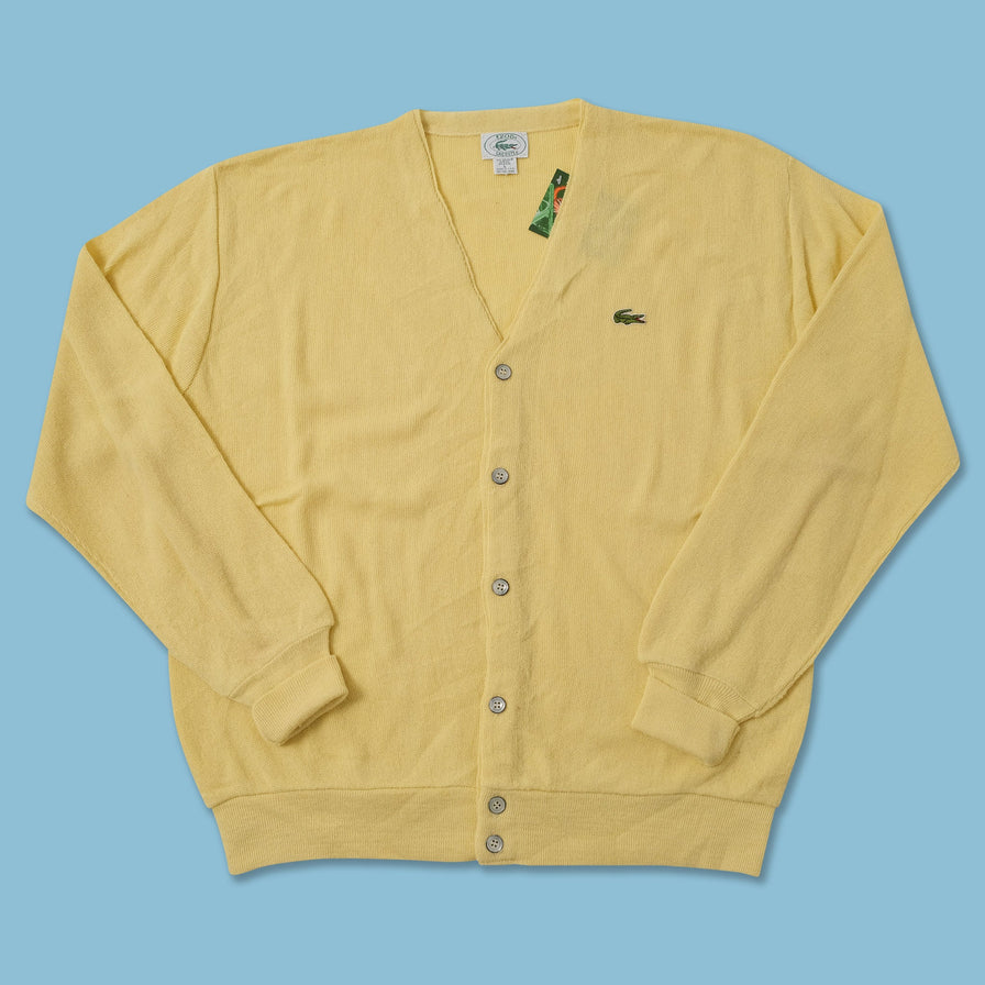 Vintage Lacoste Knit Cardigan Large 