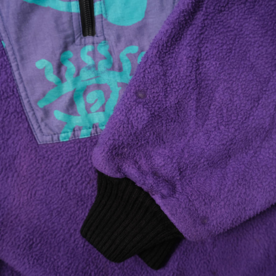 Vintage Quiksilver Q-Zip Fleece Large 