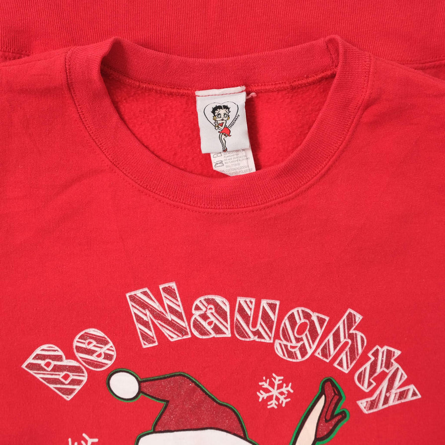 Vintage Betty Boob Christmas Sweater Large 