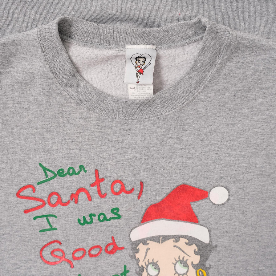 Vintage Betty Boob Christmas Sweater XLarge 