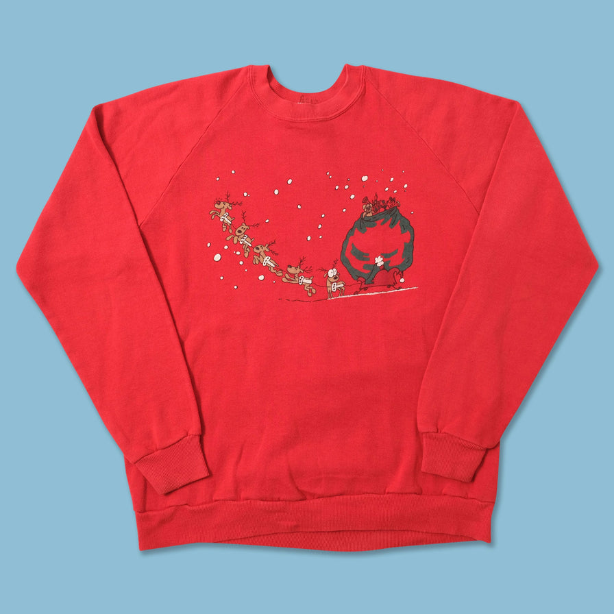 Vintage Santa Claus Sweater Medium 