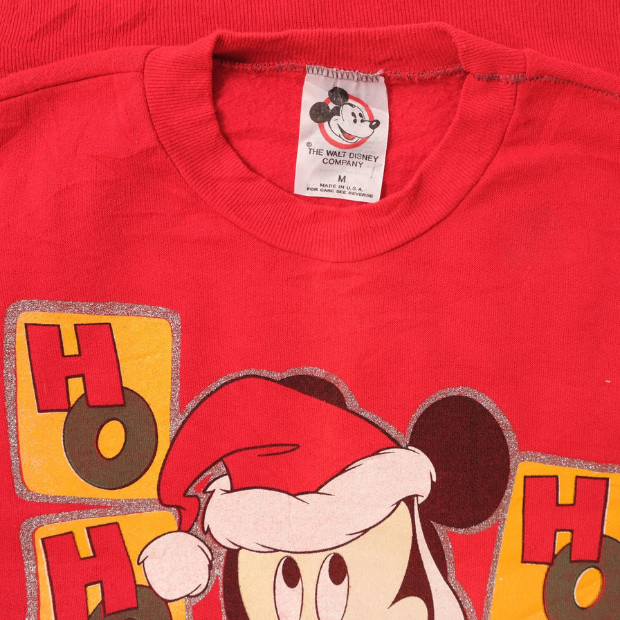 Vintage Mickey Mouse Christmas Sweater Medium 