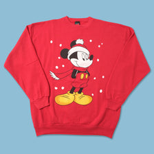 Vintage Mickey Mouse Christmas Sweater XLarge 