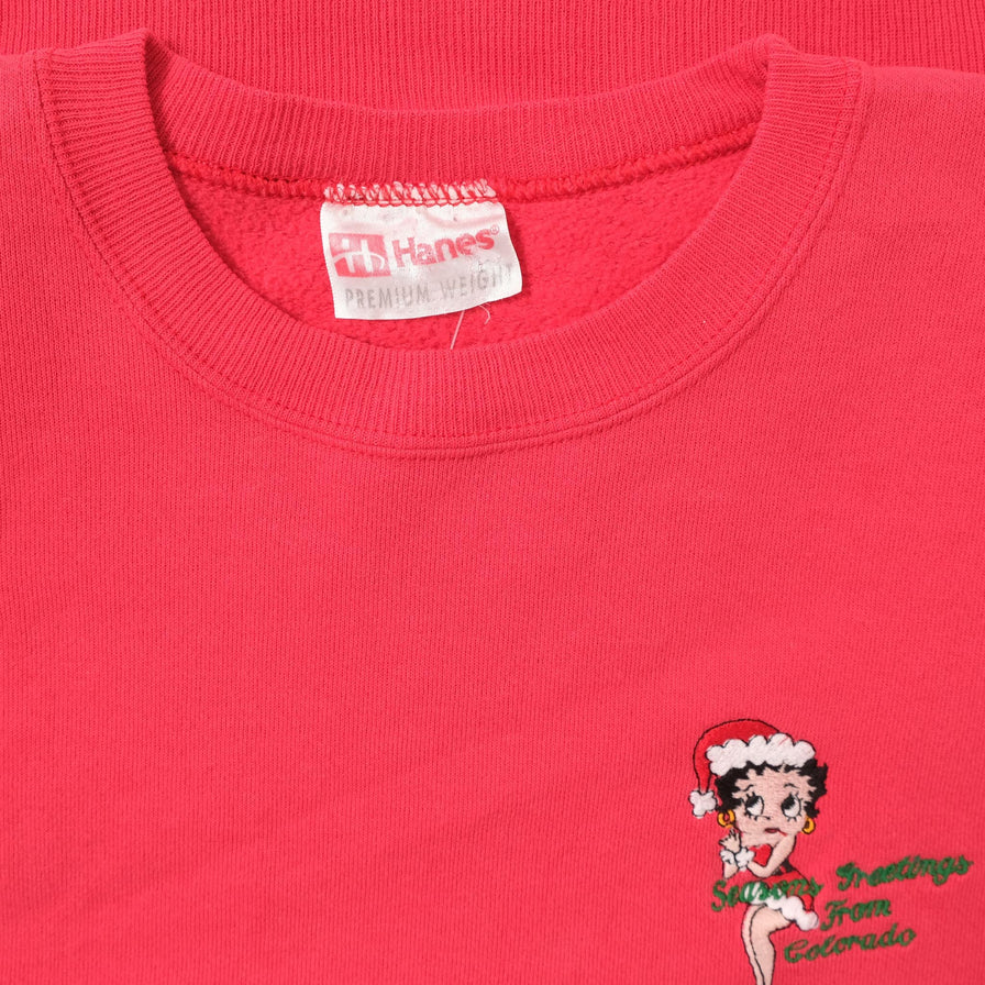 Vintage Betty Boob Christmas Sweater Medium 