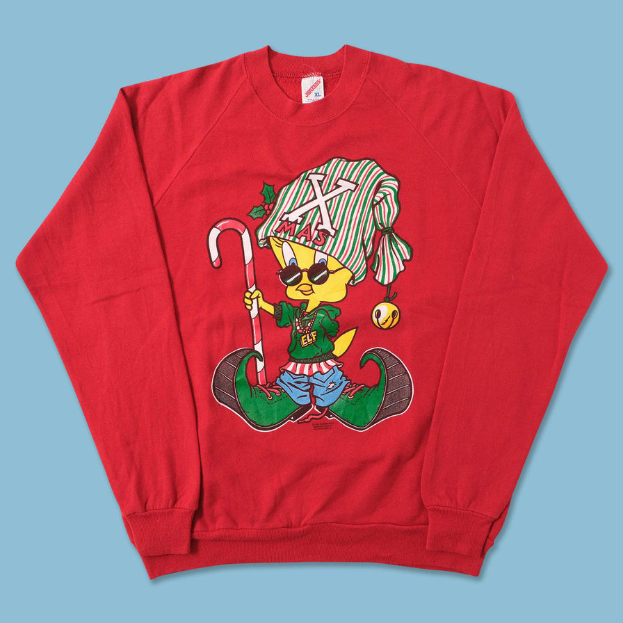 Vintage Tweety Christmas Sweater XLarge 