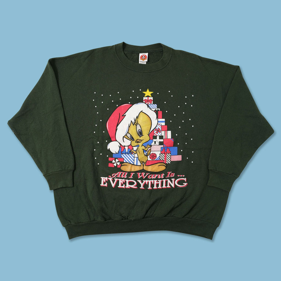 Vintage Tweety Christmas Sweater XXLarge 