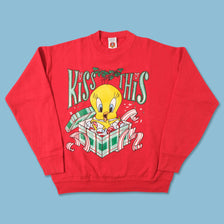Vintage Tweety Christmas Sweater Large 