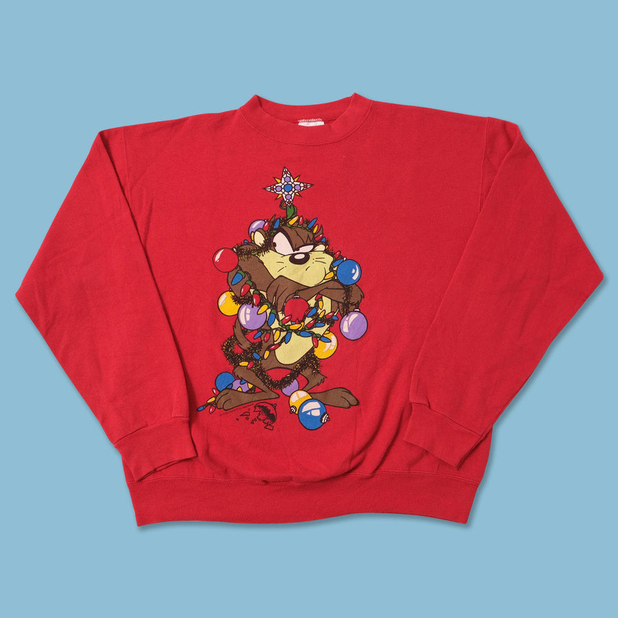 Vintage Looney Tunes Christmas Sweater Large 