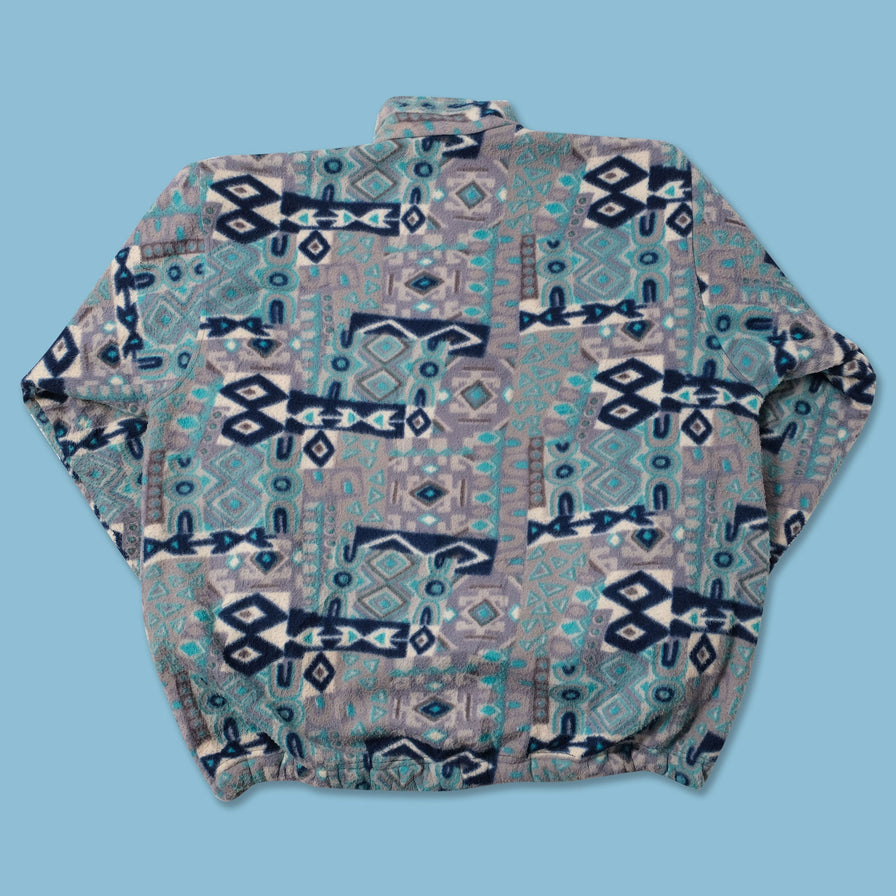 Vintage Patterned Q-Zip Fleece XXLarge 