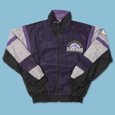 Vintage Colorado Rockies Track Jacket Small 