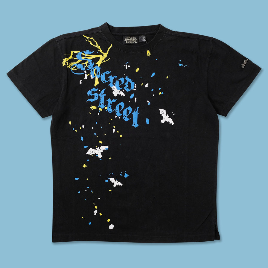 Vintage Raw Blue T-Shirt XLarge 