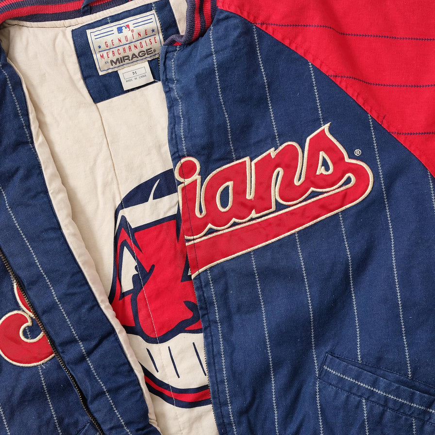Vintage Cleveland Indians Padded Varsity Jacket Small 