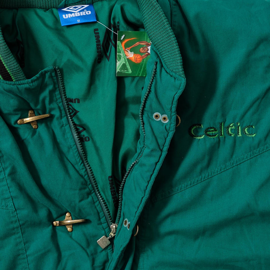Vintage Umbro Celtic Glasgow Padded Jacket Medium 