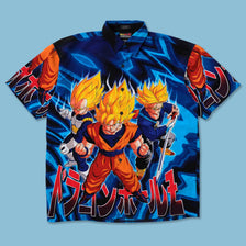 2001 Dragonball Z Pattern Shirt XLarge 