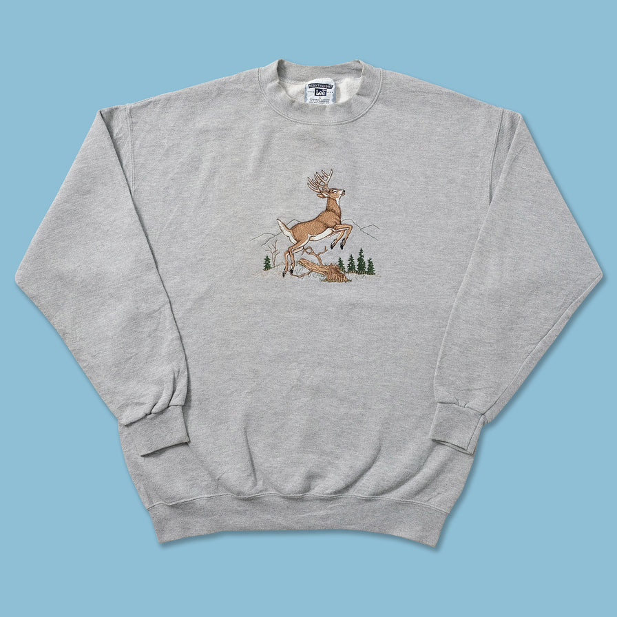 Vintage Deer Sweater Large 