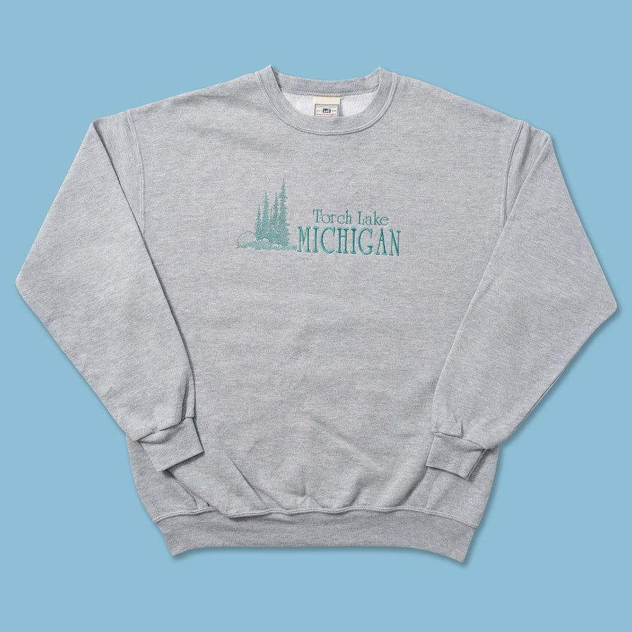 Vintage Torch Lake Michigan Sweater Large 