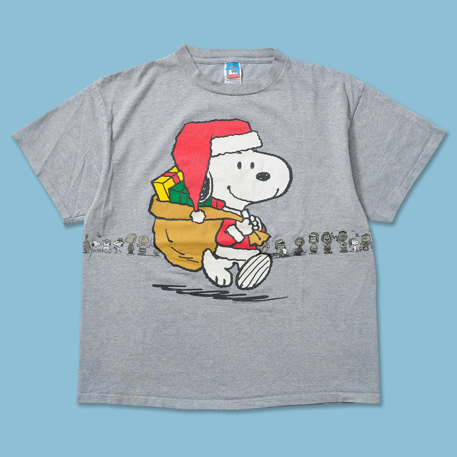 Vintage Peanuts Christmas T-Shirt Large 