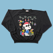 Vintage Peanuts Christmas Sweater Small 